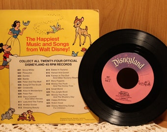 Simon Says- Disneyland Records Bundle ~ Lot of 4 Vinyl 45rpm