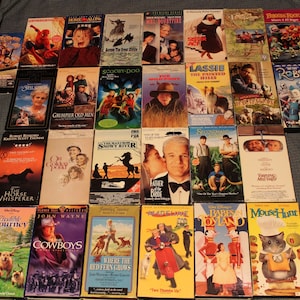 Family Entertainment VHS Movies Private Collection Classics Rated G PG & PG-13 Comedy Adventure Animals Affordable Family Movies image 1