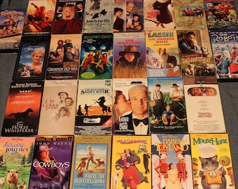 Family Entertainment VHS Movies ~ Private Collection ~ Classics ~Rated G- PG & PG-13 ~ Comedy ~Adventure ~ Animals ~Affordable Family Movies