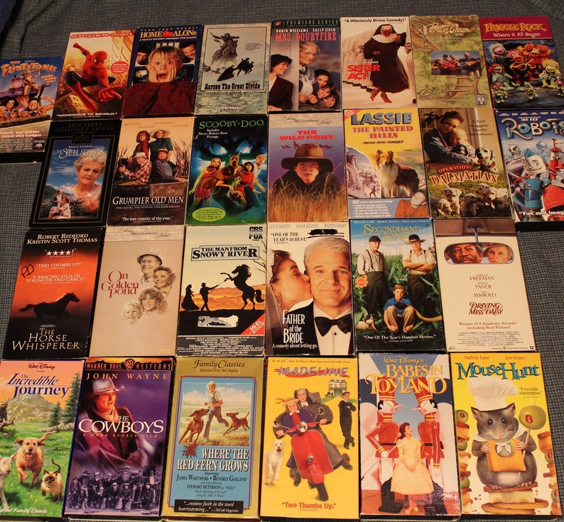 Family Entertainment VHS Movies Private Collection Classics Rated G PG & PG-13 Comedy Adventure Animals Affordable Family Movies image 1