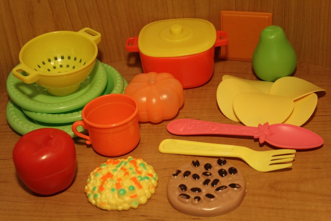 Children's Play Dish Sets Faux Food Pretend Play Sets Assorted Mixed