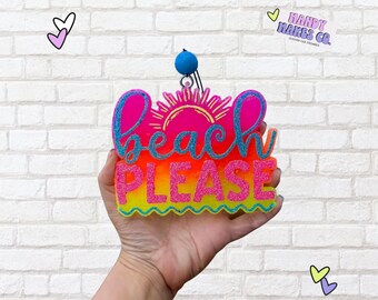Beach Please Car Freshie