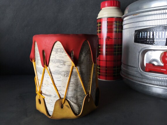 Vintage Lake George Souvenir Pow Wow Drum New York Tourist Etsy