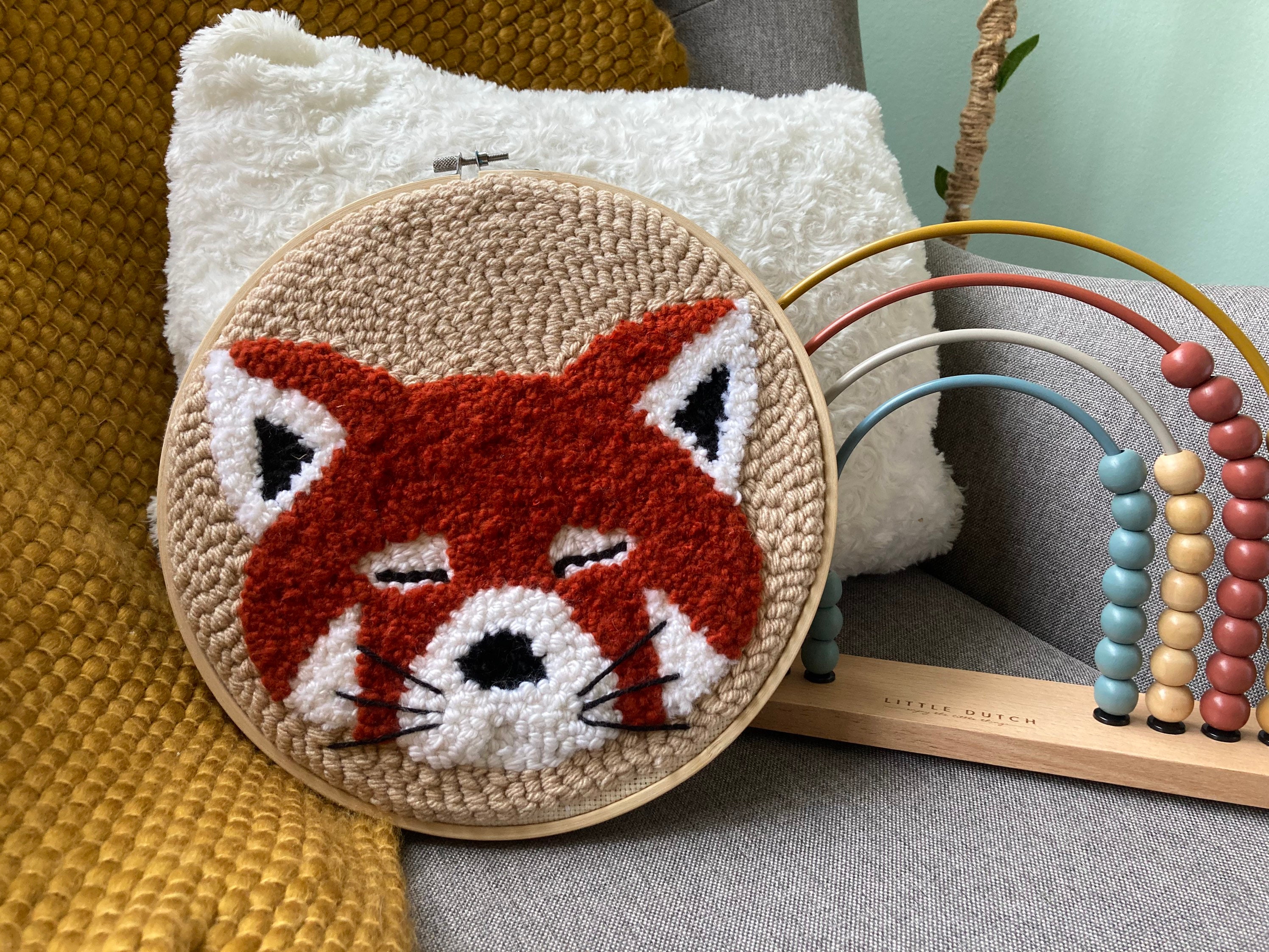 Tambour brodé Punch Needle Etsy