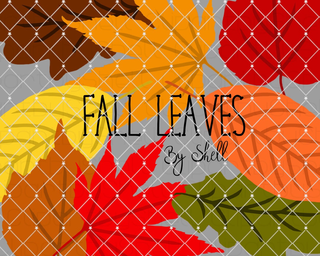 Autumn Leaves Clipart, Fall Leaves Clip Art, Digital Clipart, Fall ...