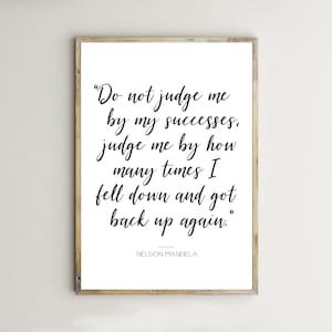 Nelson Mandela Quote Print, Motivational Poster, Inspirational Quote, Printable Wall Art, Motivational Words, Home Decor, Office Decor