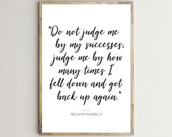 Citation de Nelson Mandela devis impression, motivation affiche, source d’inspiration, Printable Wall Art, motivationnels mots, décoration d’intérieur, décor de bureau
