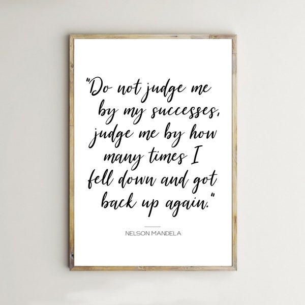 Nelson Mandela Quote - Etsy