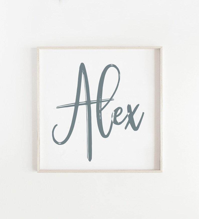 Custom Name Print, Nursery Decor, Nursery Print, Baby Name Print
