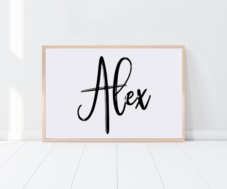 Custom Name Print, Nursery Decor, Nursery Print, Baby Name Print