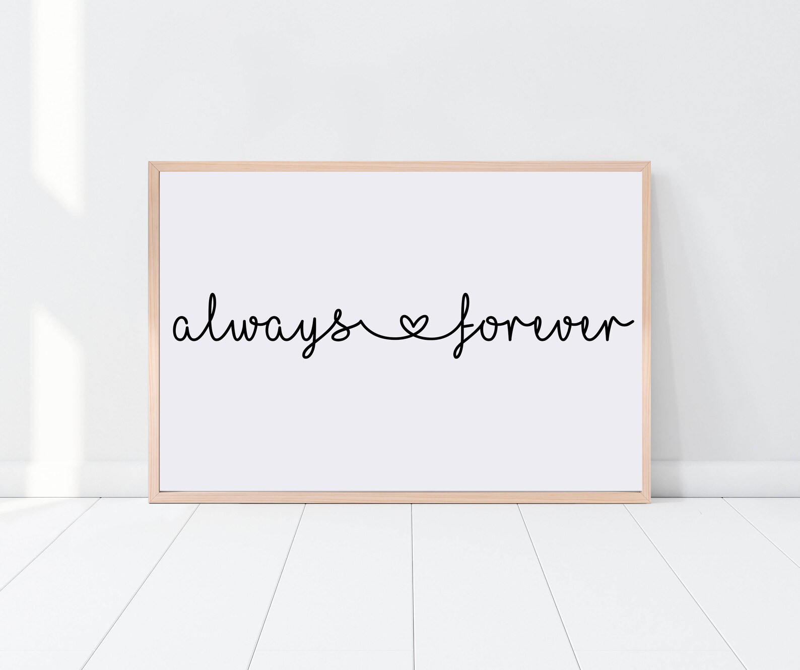 Always and Forever Print Nursery Wall Art Typography Print - Etsy Canada
