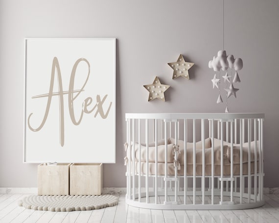 baby name wall art