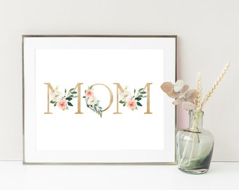 Custom Print, Custom Mom Print, Mother's Day Print, Wall Decor, Personalized Print, Mom Print, Printable Wall Art, Custom Wall Sign