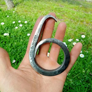 6th anniversary gift for her, iron gift for him, iron anniversary, iron sculpture, iron six, metal six, number 6, six, gift for her, 6 years