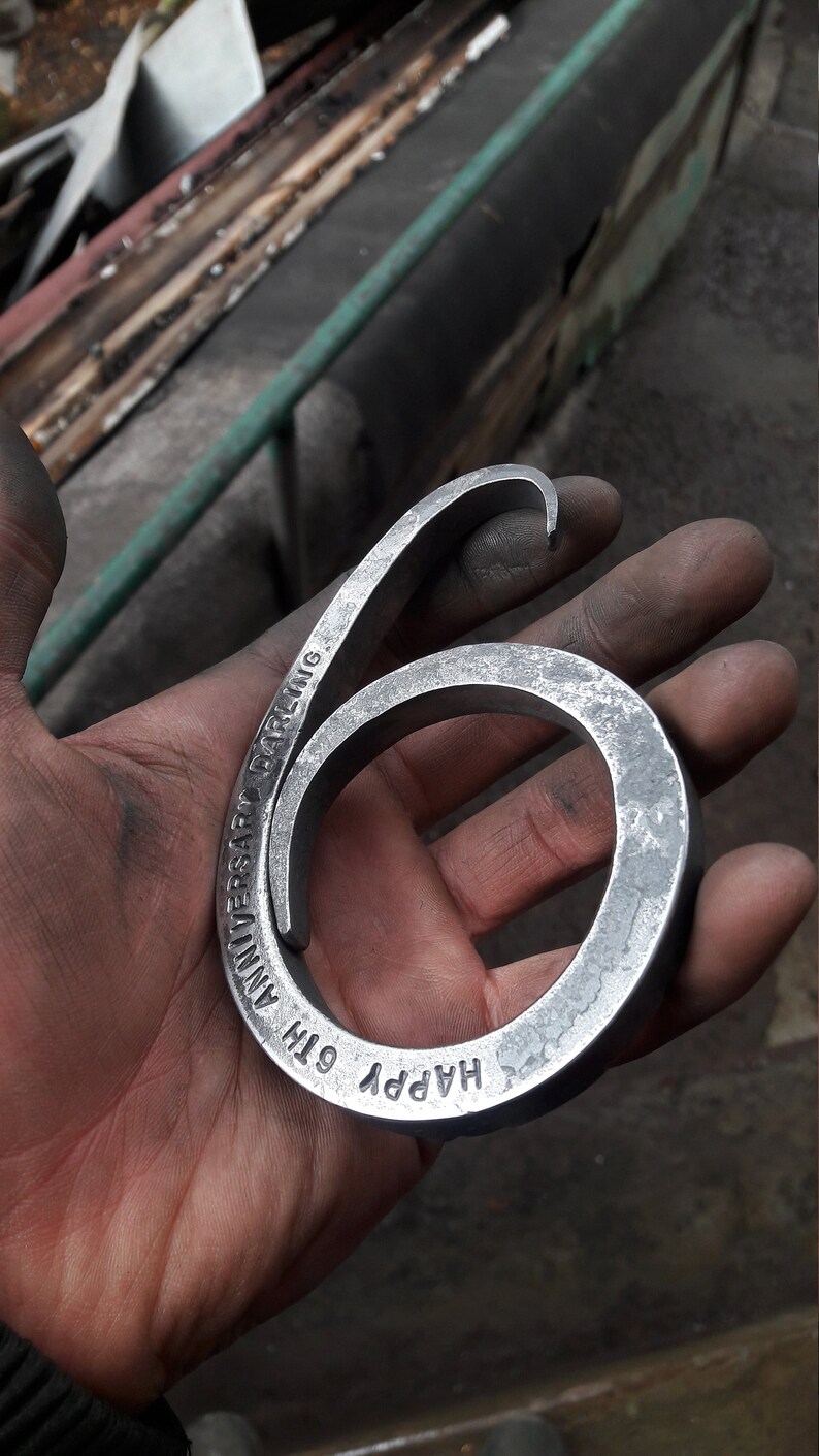 Six 6th Anniversary Gift Iron Jewelry Iron Etsy