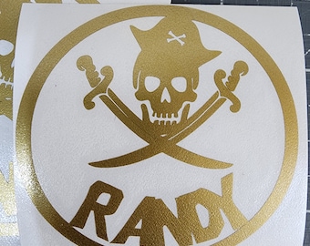 Dirty Heads Inspired Randy Pirate Sticker - Island Glow - 3.5"