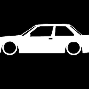 BMW E30 Vinyl Decal - Car Outline Sticker