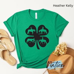 4H Clover T-shirt met print - paardenshow
