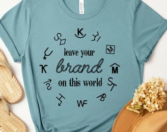 Camiseta "Deja tu marca": Camiseta vaquera del oeste