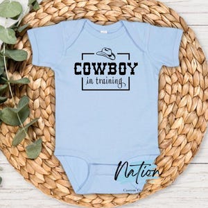 Cowboy In Training Bodysuit//Western baby//cowboy baby//boy bodysuits//baby gift//baby shower gift