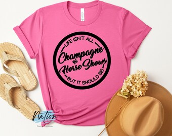 Champagne Horse Show T-Shirt: Western Pleasure Quarter Horse Tee