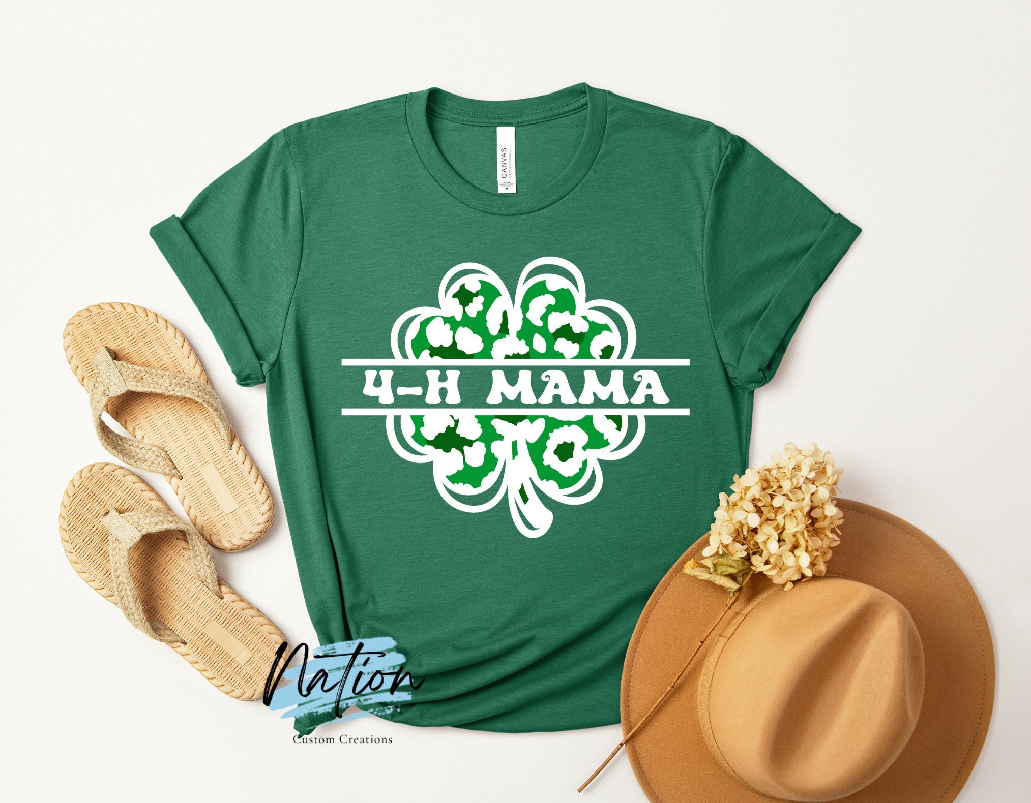 4H Mama Leopard T-shirt / County 4H / Show Mom T-shirt / 4H