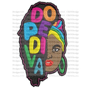 Dope Diva, Embroidered Patch, Iron On Patch, Summer Colors