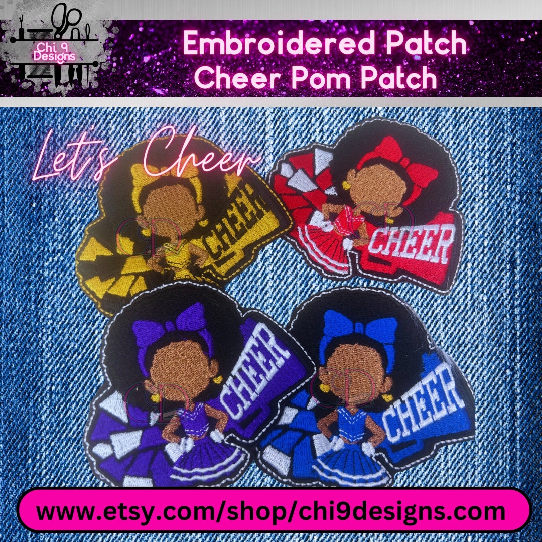 Cheerleading Embroidered Patch - Etsy