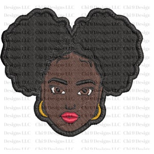 Afro Queen Gestickter Aufnäher: Black Girl Magic, selbstklebende Rückseite