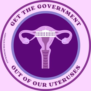 Get the Government Out of Our Uteruses - 3-Inch Circle Sticker