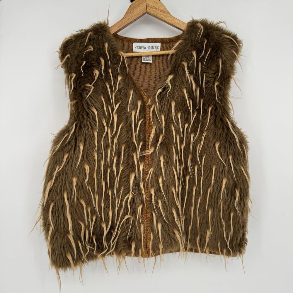 Y2k Faux Fur Vest - Etsy