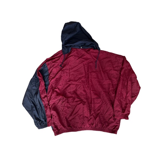 Vintage Reebok 90s Navy & Maroon Full Zip Windbre… - image 4