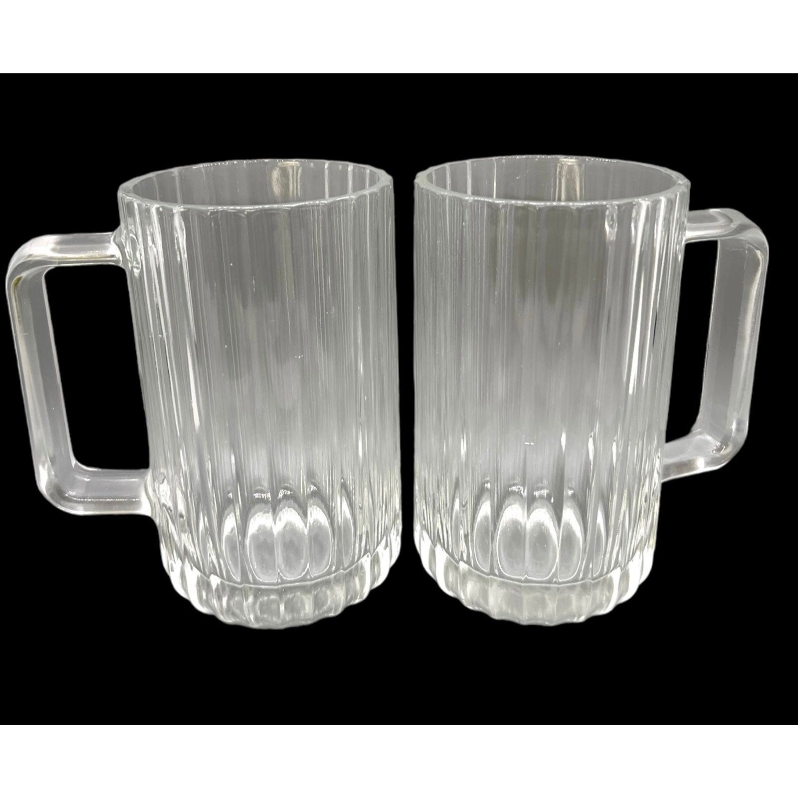 Ribbed Glass Coffee Tea Juice Mug - With OR Without matching Straw and –  Luna Curates