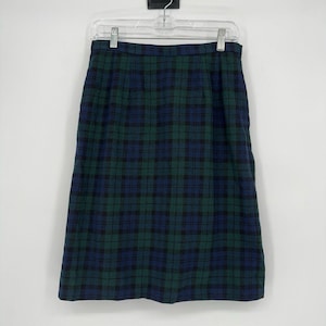 Vintage Pendleton Skirt Women’s Tartan Plaid Authentic Black Watch Petite Small