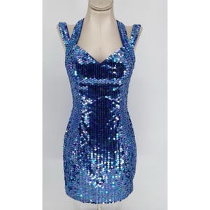 princess polly baby blue dress 90s Iridescent Dress
