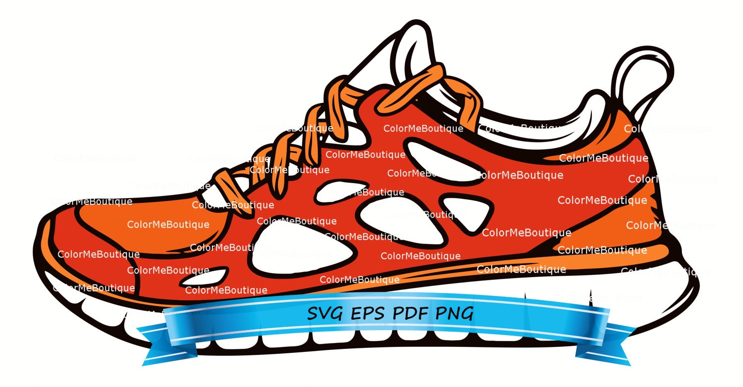 Tennis Shoe Clipart | Etsy