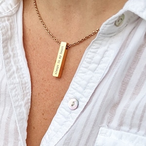 Cremation Jewelry for Women Men Personalized Cremation Urn Necklace for Ashes Memorial Bar Necklace Loss of Dog Gift Jewelry for Human Ashes