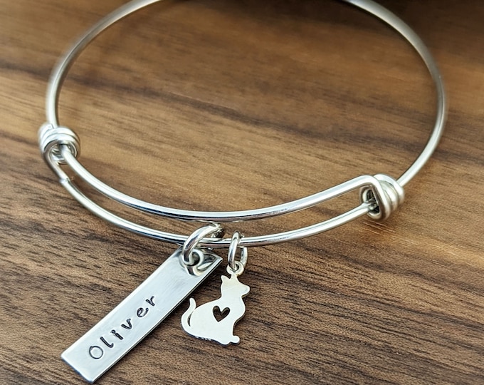 Cat Lover Gift, Cat Lover Gift Jewelry, Animal Lover Gift, Bracelet for Women, Cat Bracelet Personalized, Cat Bracelet for Women