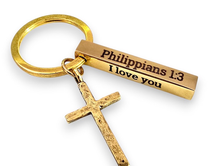 Keychain Personalized, Keychain for Boyfriend, Drive Safe Keychain, Religious Gifts, Christian Gift, Christian Gift, Son Gift, Bible Verse