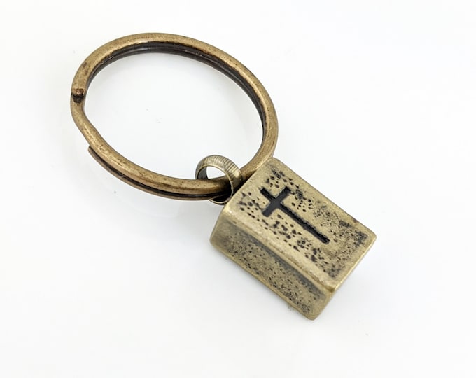 Cremation Keychain, Cremation Pendant for Ashes, Memorial Cremation Keychain, Jewelry for Human Ashes, Cremation Cross Keychain