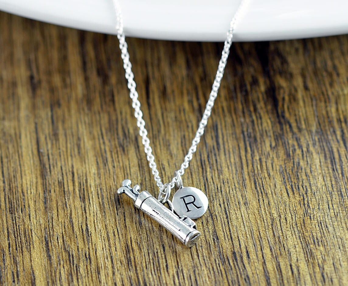 Personalized Initial Necklace Golf Gifts Gifts for