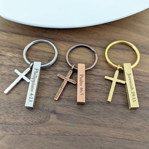 Keychain Personalized, Keychain for Boyfriend, Drive Safe Keychain, Religious Gifts, Christian Gift, Christian Gift, Son Gift, Bible Verse