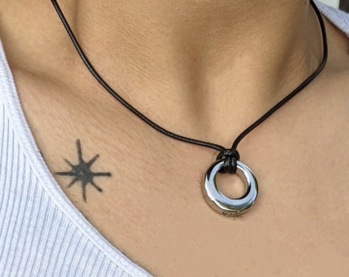 Men's Cremation Necklace, Cremation Jewelry, Urn For Ashes, Cremation Necklace, Washer Cremation Necklace, Men's Cremation Necklace