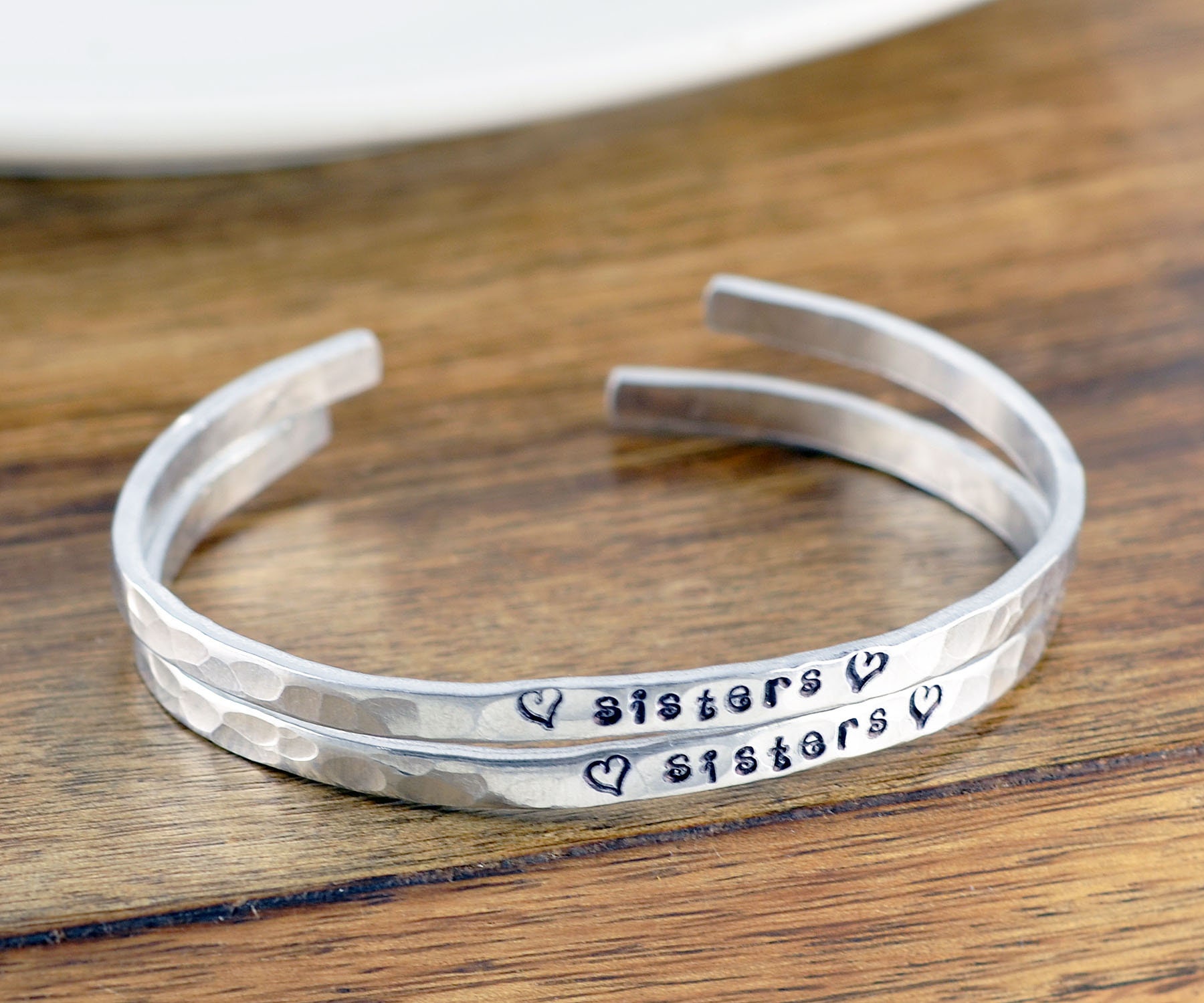 Sister Bracelets,  Engraved Bracelets My best friend from the start