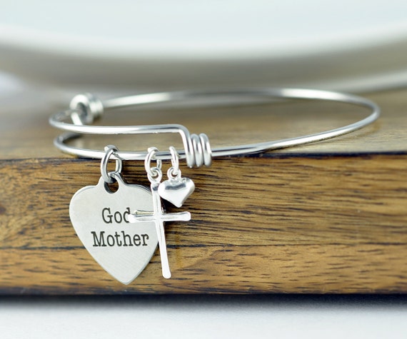 God Mother Bracelet, God Mother Gift, Baptism Gift, Will You Be My