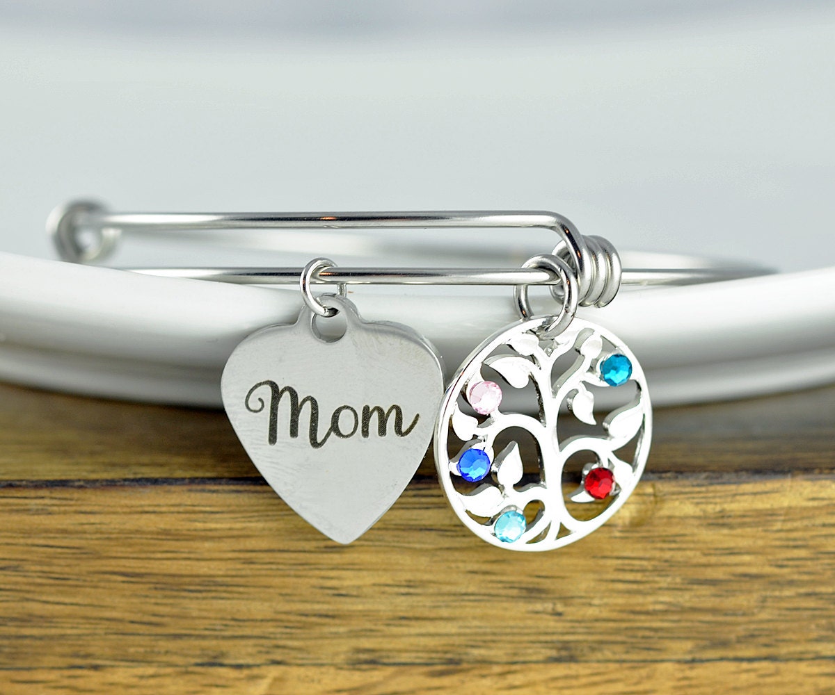 mother child birthstone bracelets