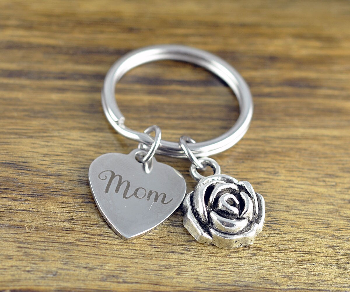 Personalized Keychain Personalized Mom Gifts Gifts for Mom Etsy