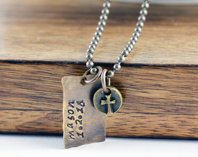 Dads Necklace, Gift for Dad, Personalized Gift for Dad, Birthday Gift for Dad, Dog Tag Necklace, Mens Personalized Necklace, Mens Jewelry
