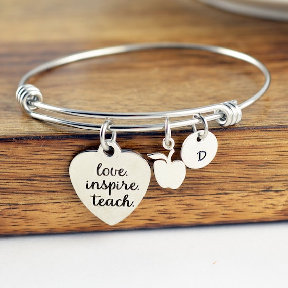 Love, Inspire, Teach Heart Charm Sterling Silver Love, Inspire, Teach Heart Charm Sterling Silver