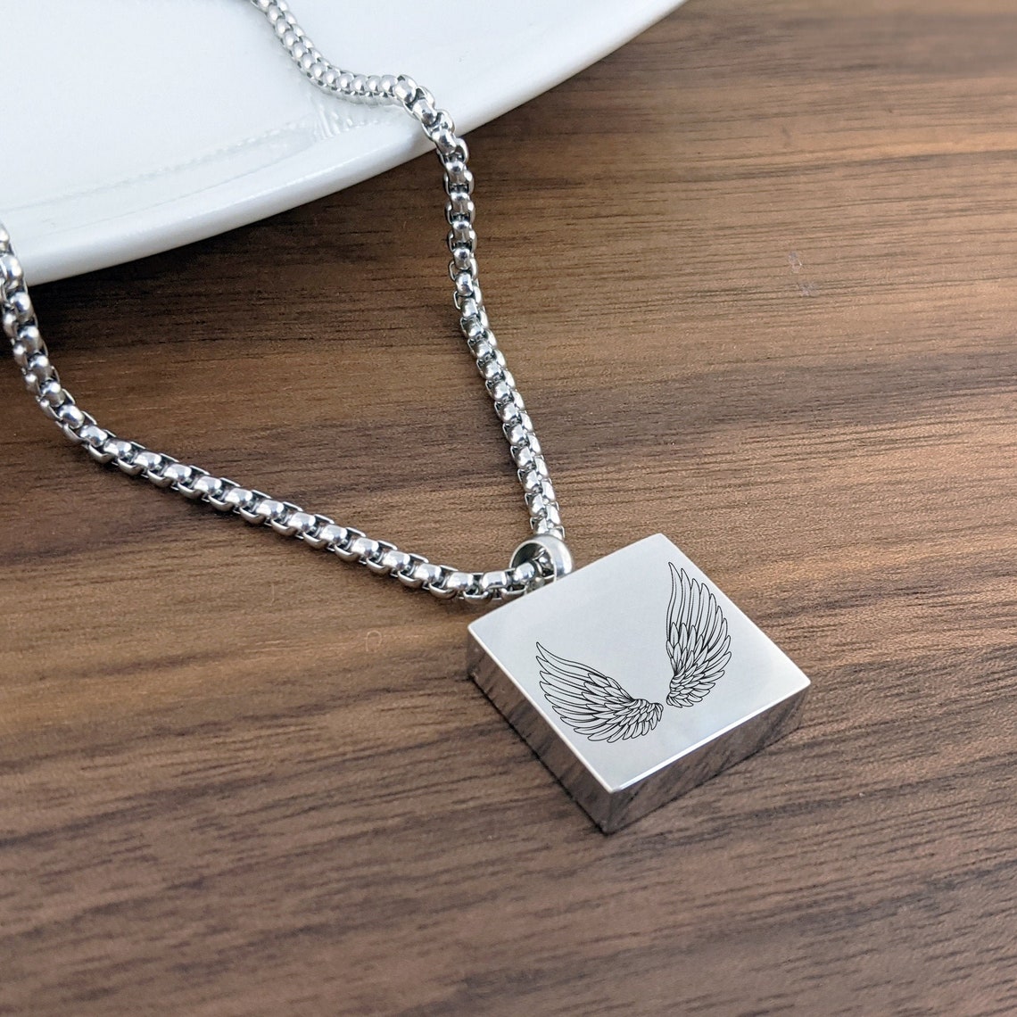 Mens Cremation Necklace Jewelry for Men Urn for Ashes Urn Etsy